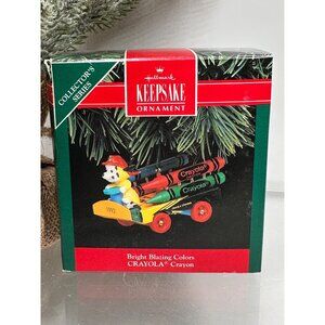 Hallmark Ornament Bright Blazing Colors Crayola Crayon 1992 Puppy Firefighter